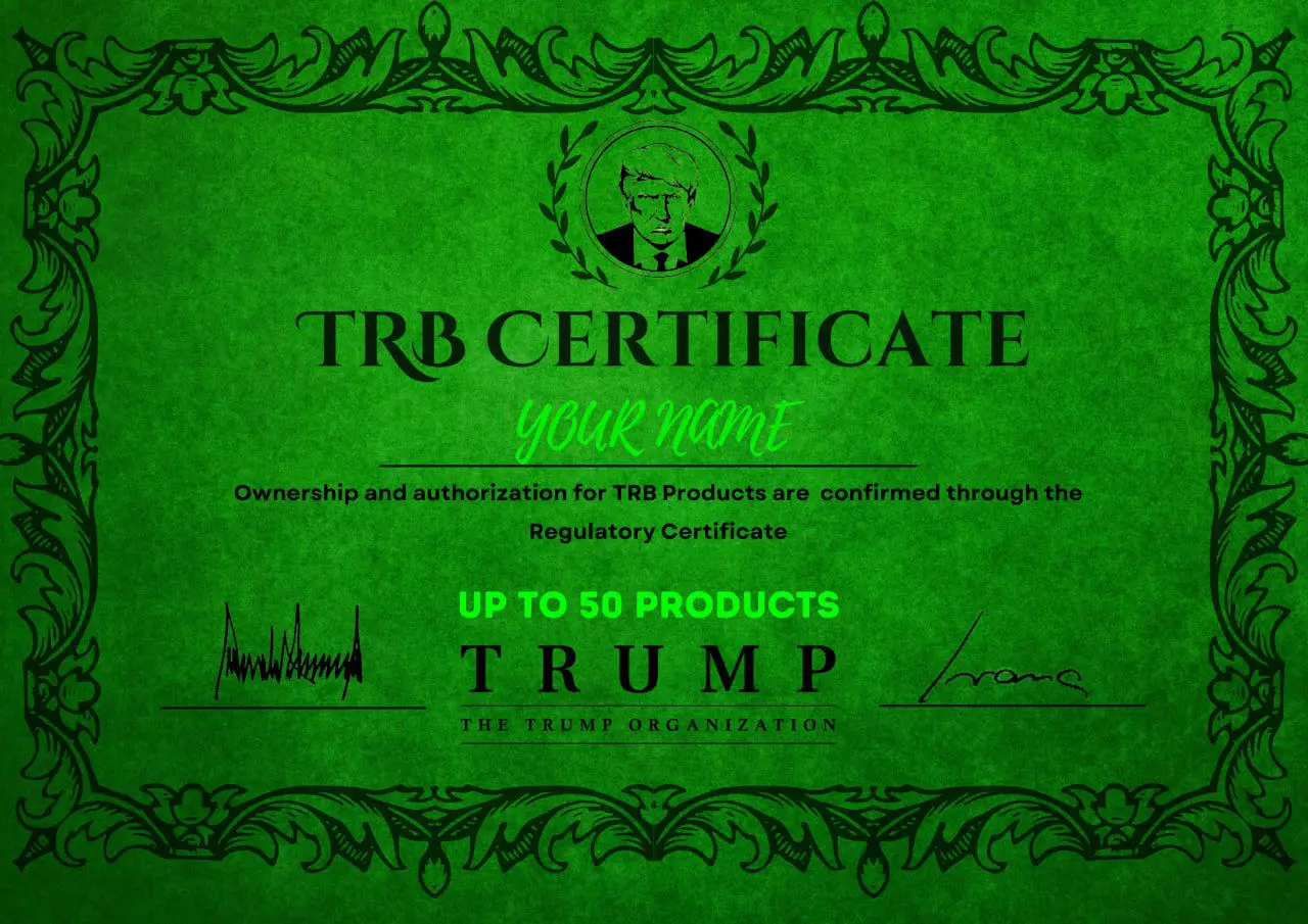 trb regulatory certificate